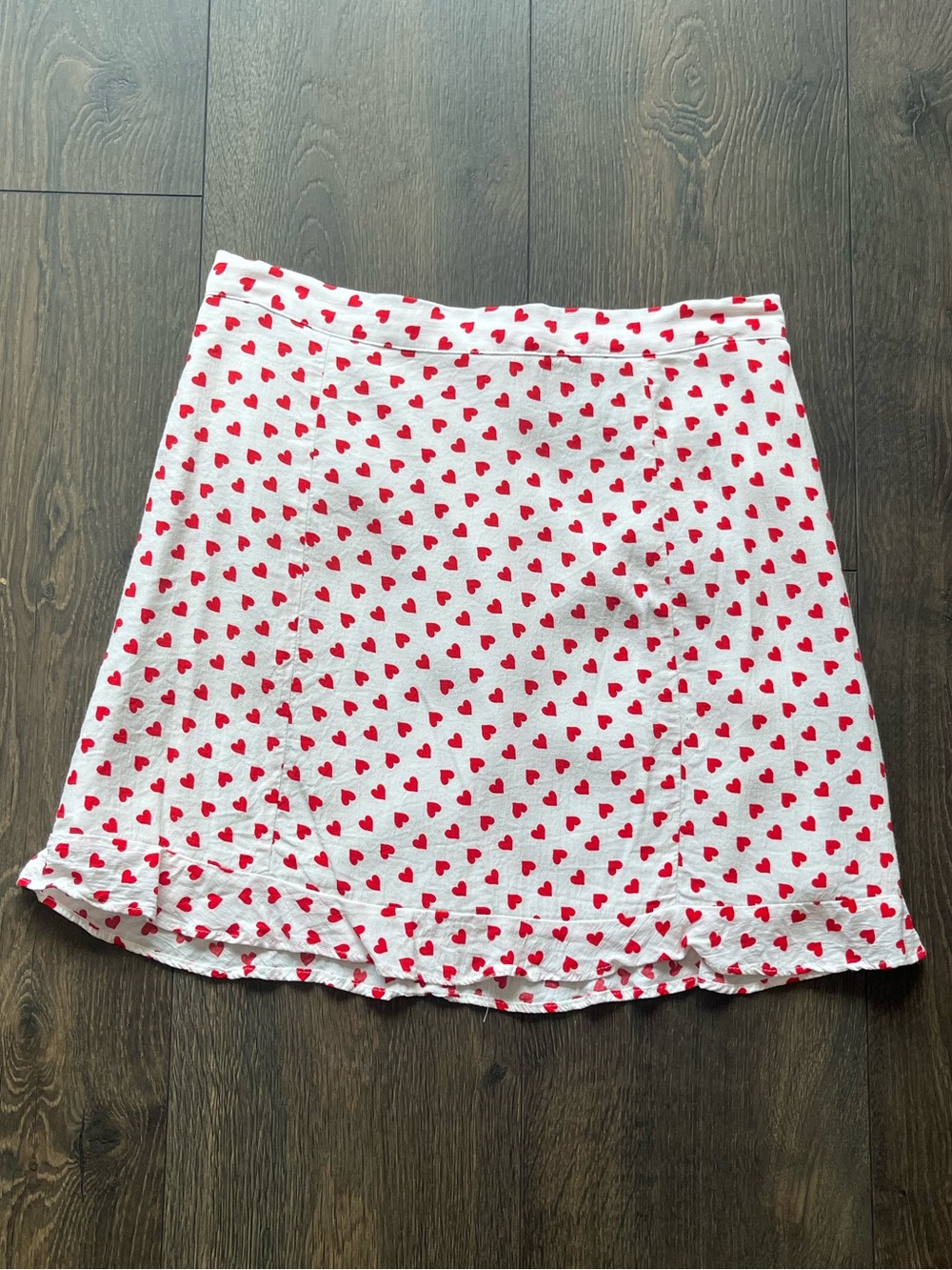 Zara Heart Print Mini Skirt